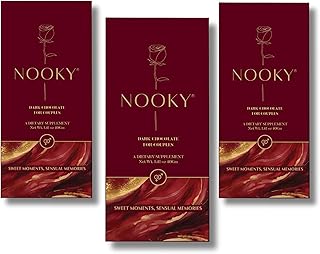 Nooky Couple Dark Chocolate For Men & Women (Pack of 3) | Mood-Boosting Dark Chocolate Treat | Ideal Vegan & Gluten-Free Set For Men & Women | Deliciously Crafted For Energy & Delight,120 G