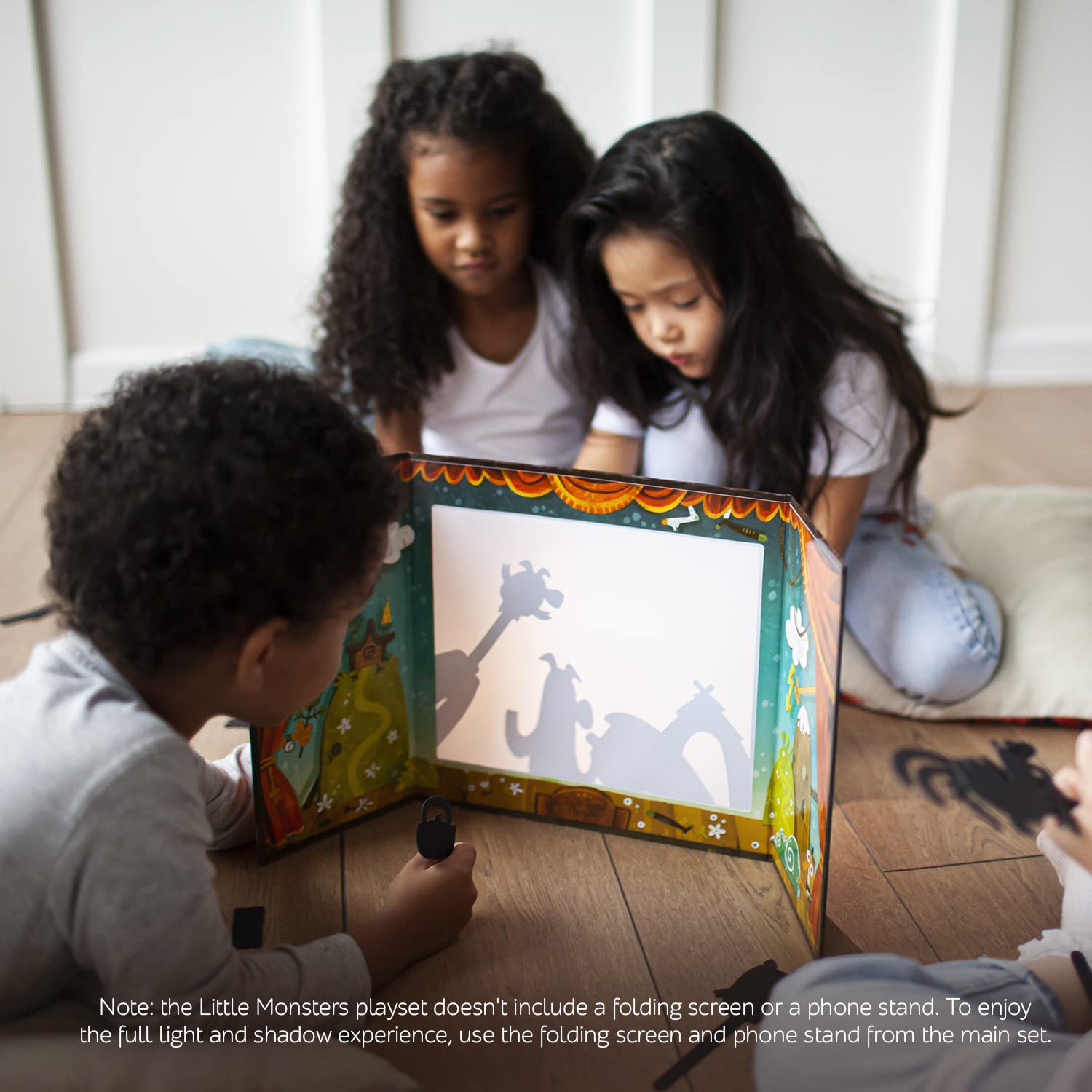 PAPATON Shadow Theater - Little Monsters Shadow Puppets for Kids