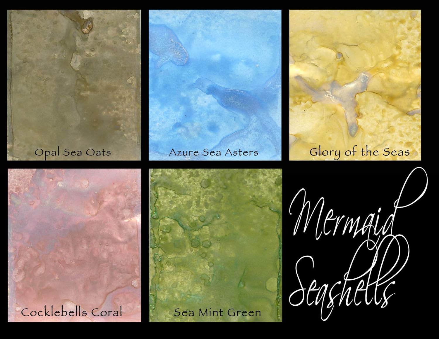 Lindy's Stamp Gang 398838 Starburst Spray Set, Mermaid Sea Shells, 2 oz, Pack of 5 , Gold