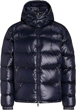 Polo Ralph Lauren Men's Gloss Down Jacket UK, Alpha, XL, Regular, Regular, Navy
