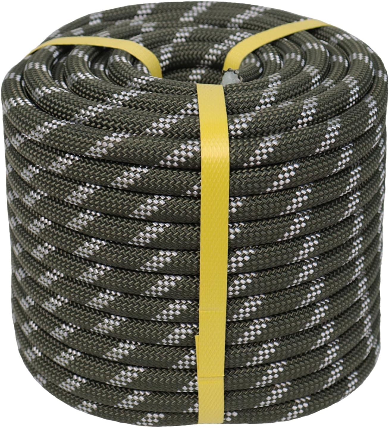 White Tech Rock Climbing Rope,(Nylon) Outdoor Static Rope, High