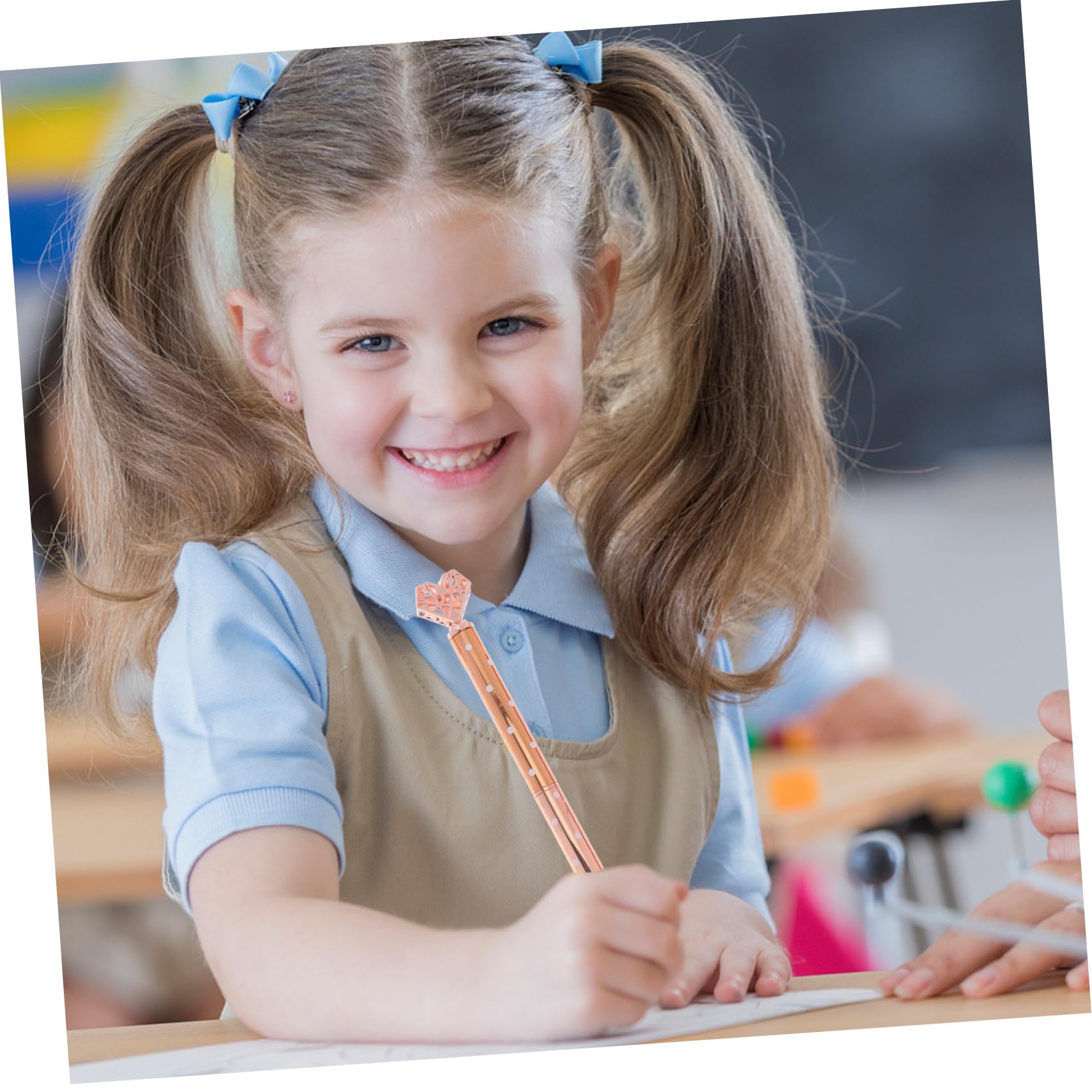 SHINEOFI 15piezas Bolígrafo De Forma De Corazón Pluma Creativa Para Estudiantes Papelería Escolar Para Firmas y Dibujo De Tinta y