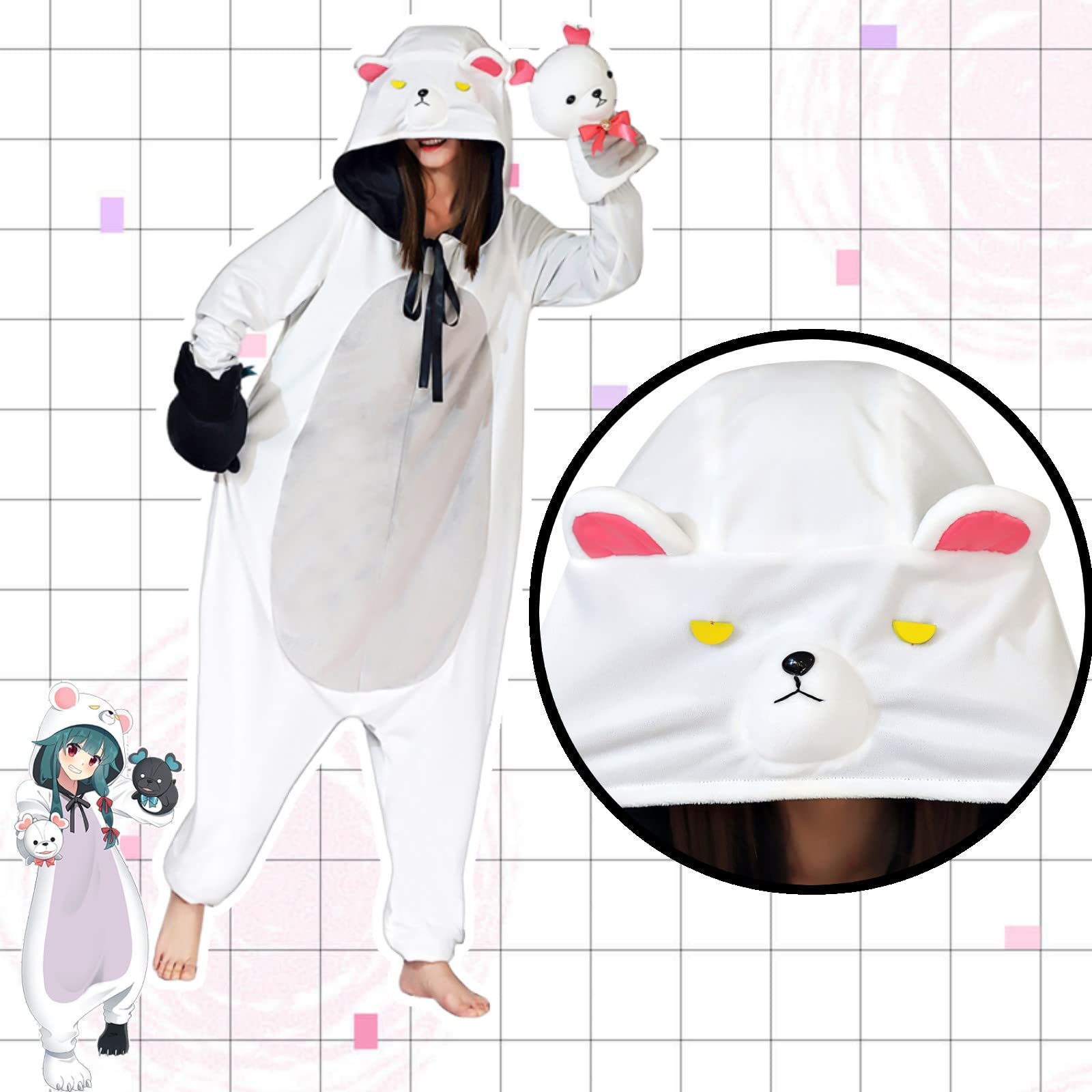Amazon.co.jp: くまクマ熊ベアー コスプレ ユナ コスプレ衣装 両面着