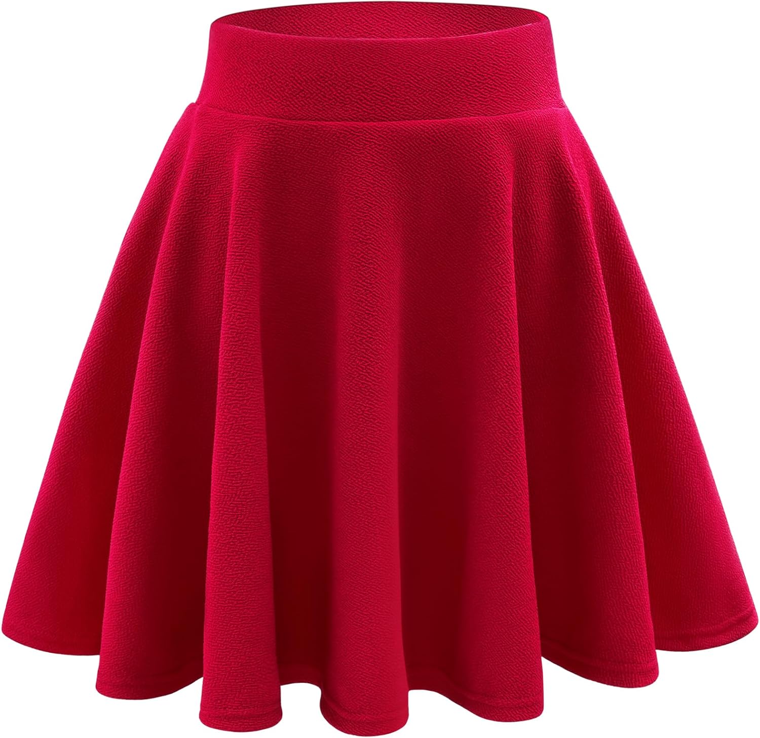 Stelle Girls Skirt Casual Flare Plain Pleated Stretch Waist Skater Skirts Uniform Skorts with Built in Shorts 4-15 Years