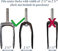 Vista 5 de Rueda con neumático de goma de poliuretano, 8 x 2 pulgadas; se adapta a la mayoría de sillas de ruedas manuales Sunrise, Medline, Drive, Invacare