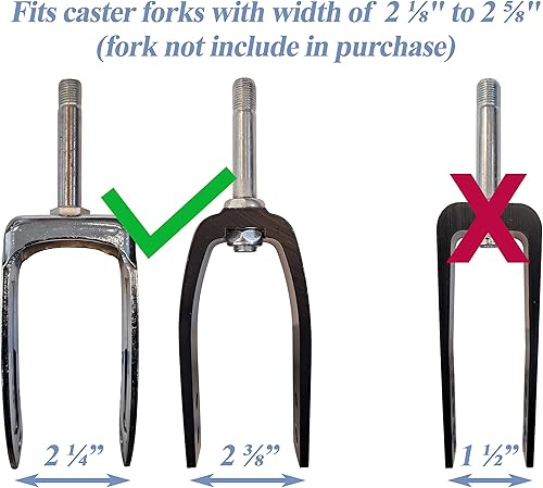 Miniatura 5 de Rueda con neumático de goma de poliuretano, 8 x 2 pulgadas; se adapta a la mayoría de sillas de ruedas manuales Sunrise, Medline, Drive, Invacare