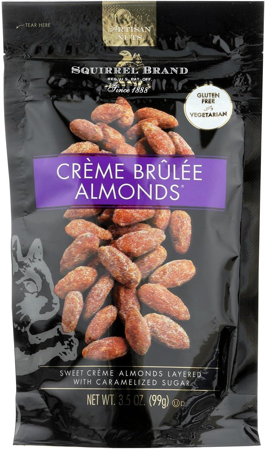 SQUIRREL BRAND NUT ALMOND CREME BRULEE-3.5 OZ -Pack of 6