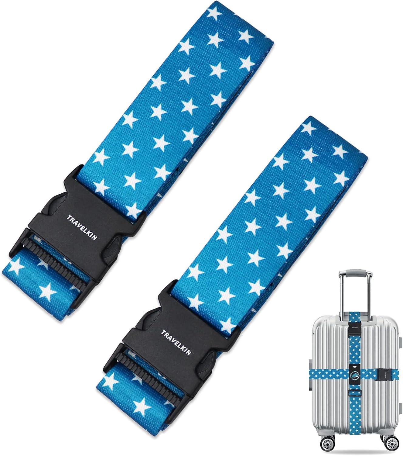 Travel Luggage Straps, Adjustable Luggage Straps for Suitcases, Cross Suitcase Belt with Quick Release Buckle for Luggage Suitcase Baggage Travel Luggage Straps, Adjustable Luggage Straps for Suitcases, Cross Suitcase Belt with Quick Release Buckle for Luggage Suitcase Baggage