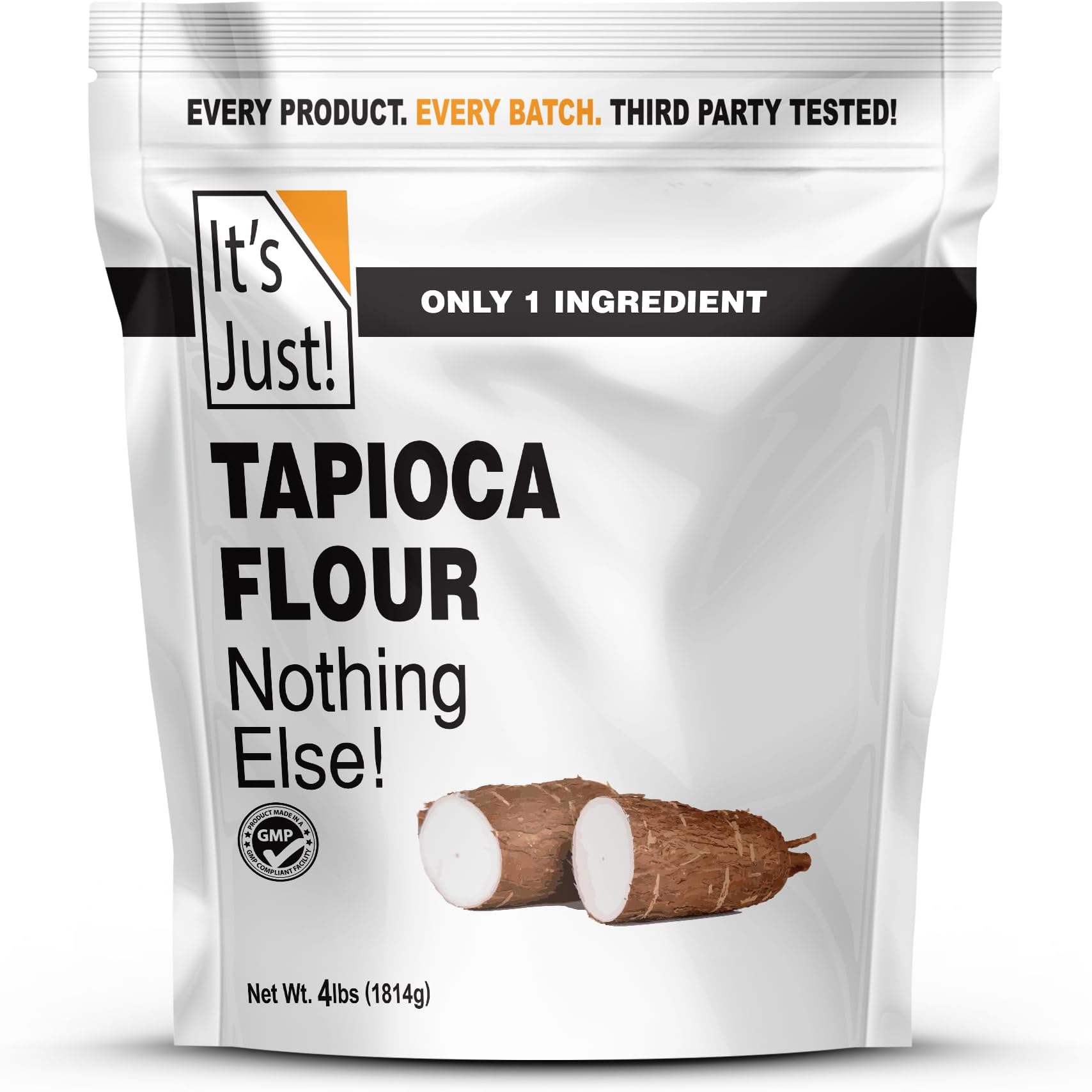 It's Just! - Tapioca Flour (Starch), Natural Thickener, Non-GMO, Gluten Substitute, 4lbs