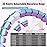 65inch 32 Knots Plus Size Quiet Weighted Hula Infinity Fitness Detachable Hoops Smart Silent Infinity Fit Hula for Women 2 in 1 Waist and Abdominal Workout Hoop