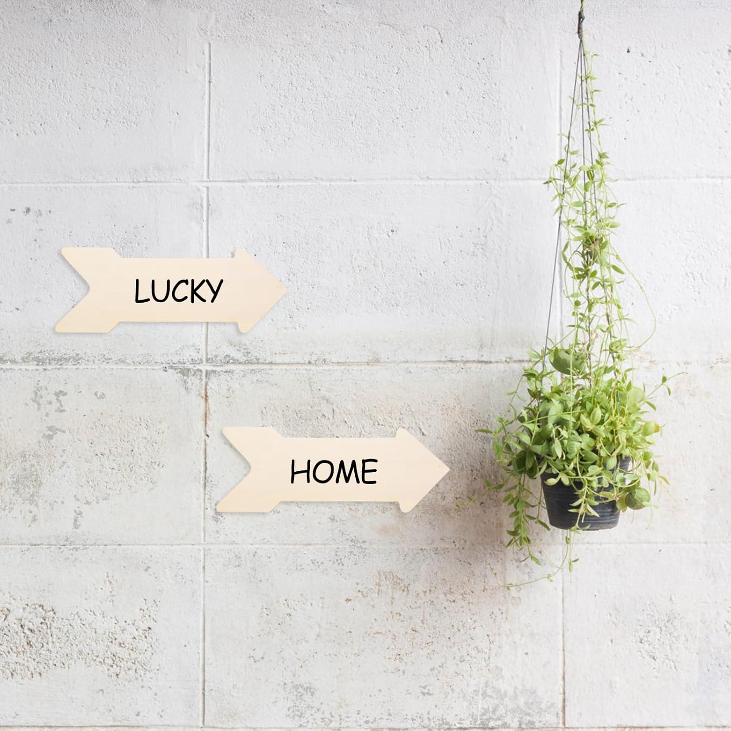 8Pcs Wooden Arrow Signs, Unfinished Arrow Wood Sign Cutouts Hanging Wooden Plaque for DIY Craft Halloween Christmas Signboard Decoration Ornament - Image 6