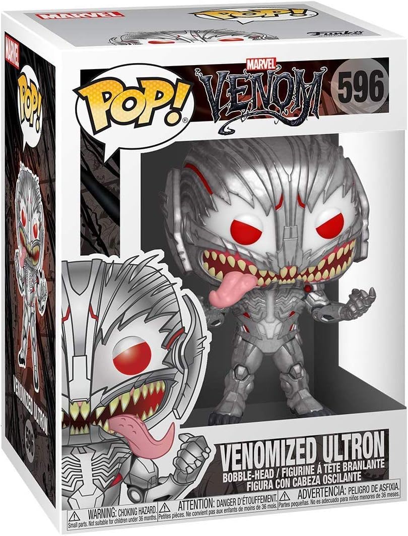 Funko Pop! Venomized Ultron #596 Marvel Venom Vinyl Figure Bundle with EcoTEK Pop Protector