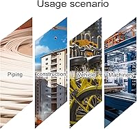 Vista 7 de 24 abrazaderas de cable de acero inoxidable de 12 pulgada, abrazadera aislada acolchada de goma, abrazadera aislada, abrazadera de metal, abrazadera