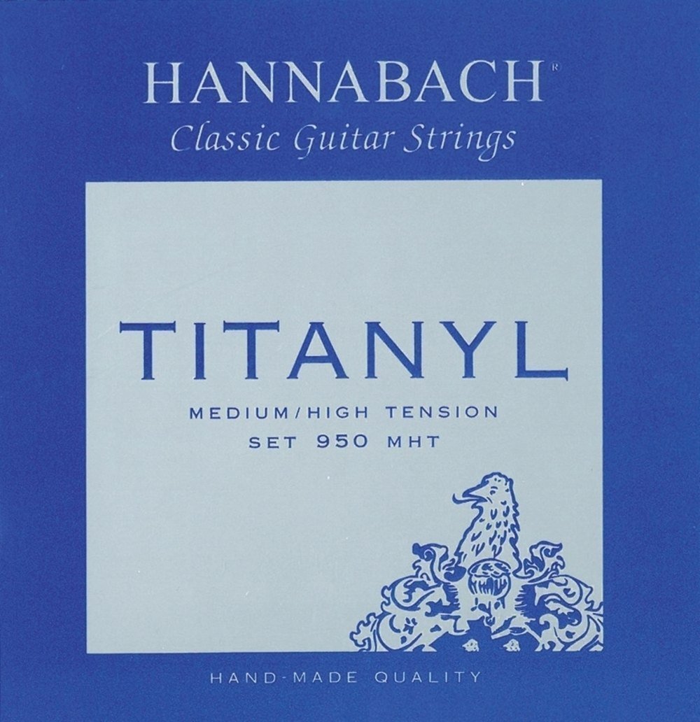 Hannabach 653159 Klassikgitarrensaiten Serie 950 Medium/High Tension Titanyl 3er Bass