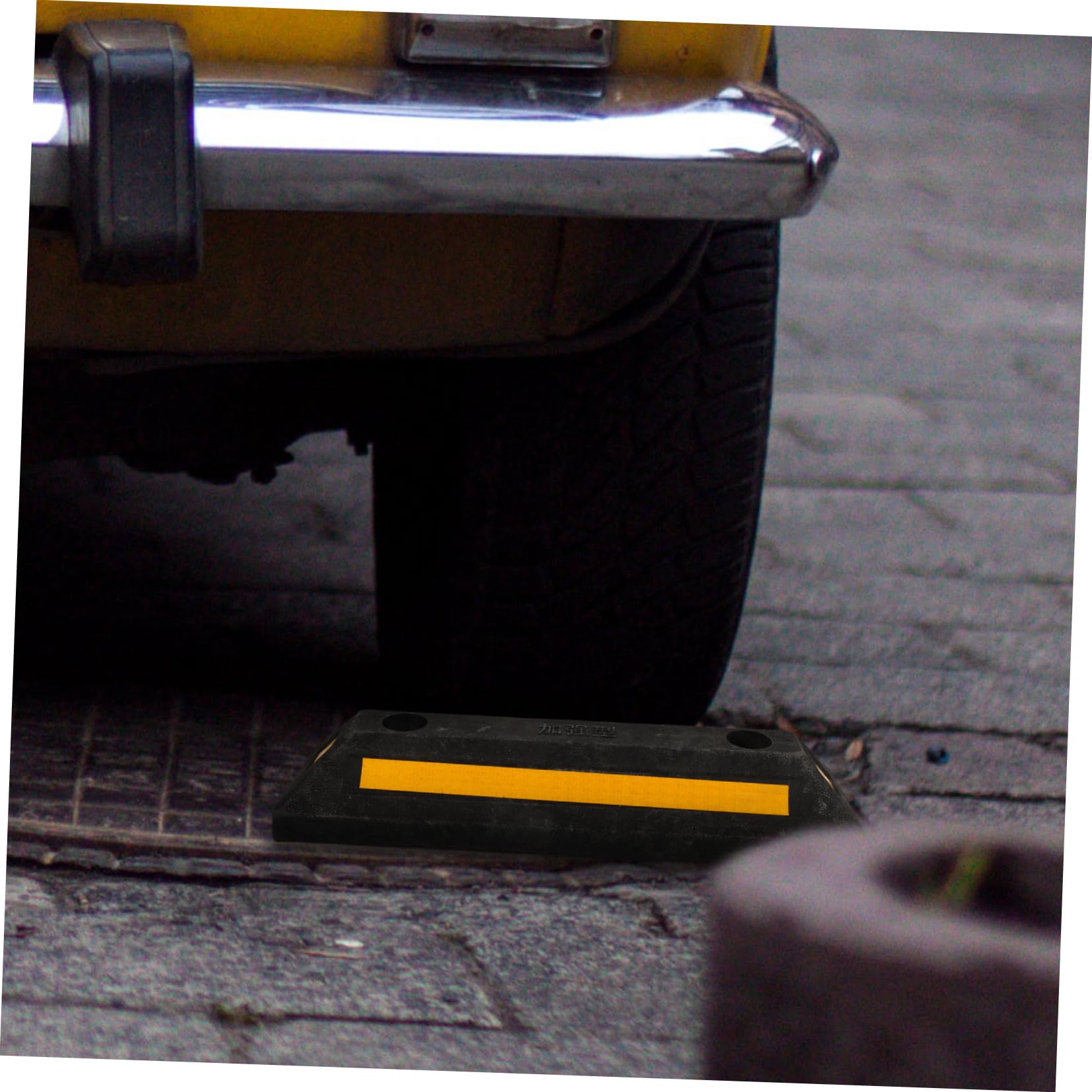Fermaruote in Gomma Per Garage Con Alta Visibilità Paracolpi Parcheggio Auto Limitatore Spazio Cunei Protettivi Per Ruote Rv e Veicoli Di Varie Dimensioni