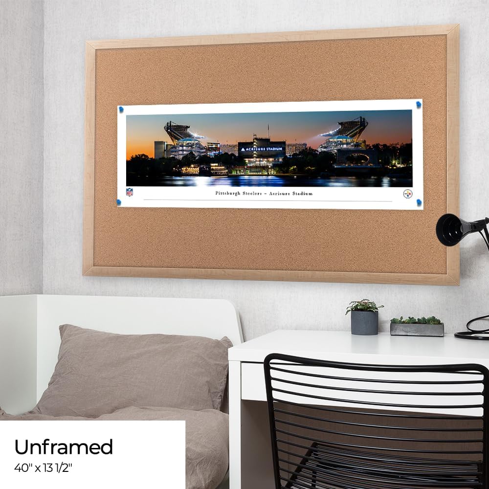 Acrisure Stadium, Home of the Pittsburgh Steelers - Unframed 40 x 13.5 Poster by Blakeway Panoramas