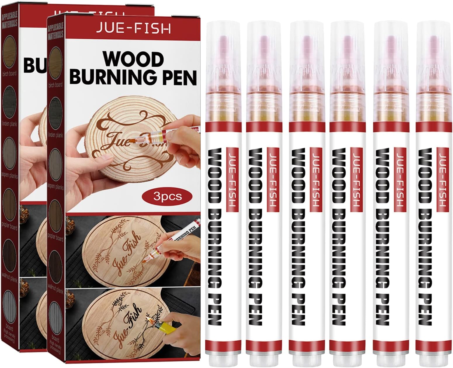 Scorch Marker Wood Burning Pen for Wood and Crafts, Wood Burning Pen Set, DIY Wood Painting for Artists and Beginners