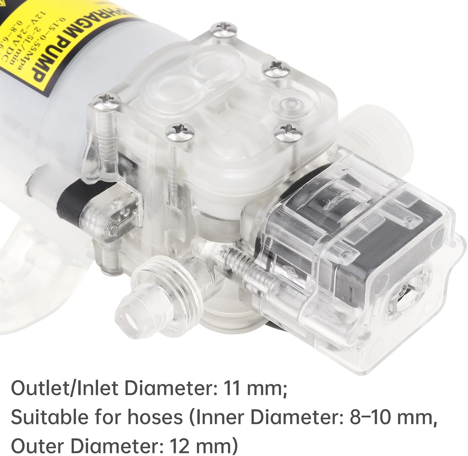 DC 12V-24V Electric Wine Transfer Pump 2-5 L/Min 60W Self Priming