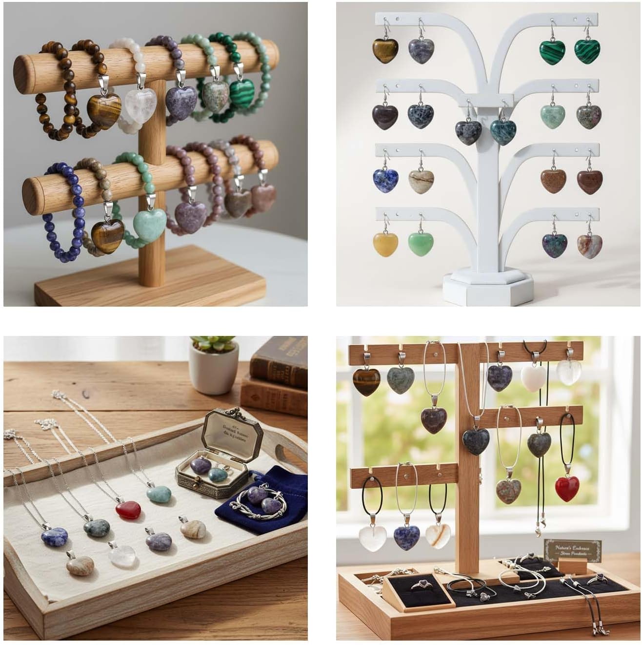 Agate heart-shaped pendant - Image 5