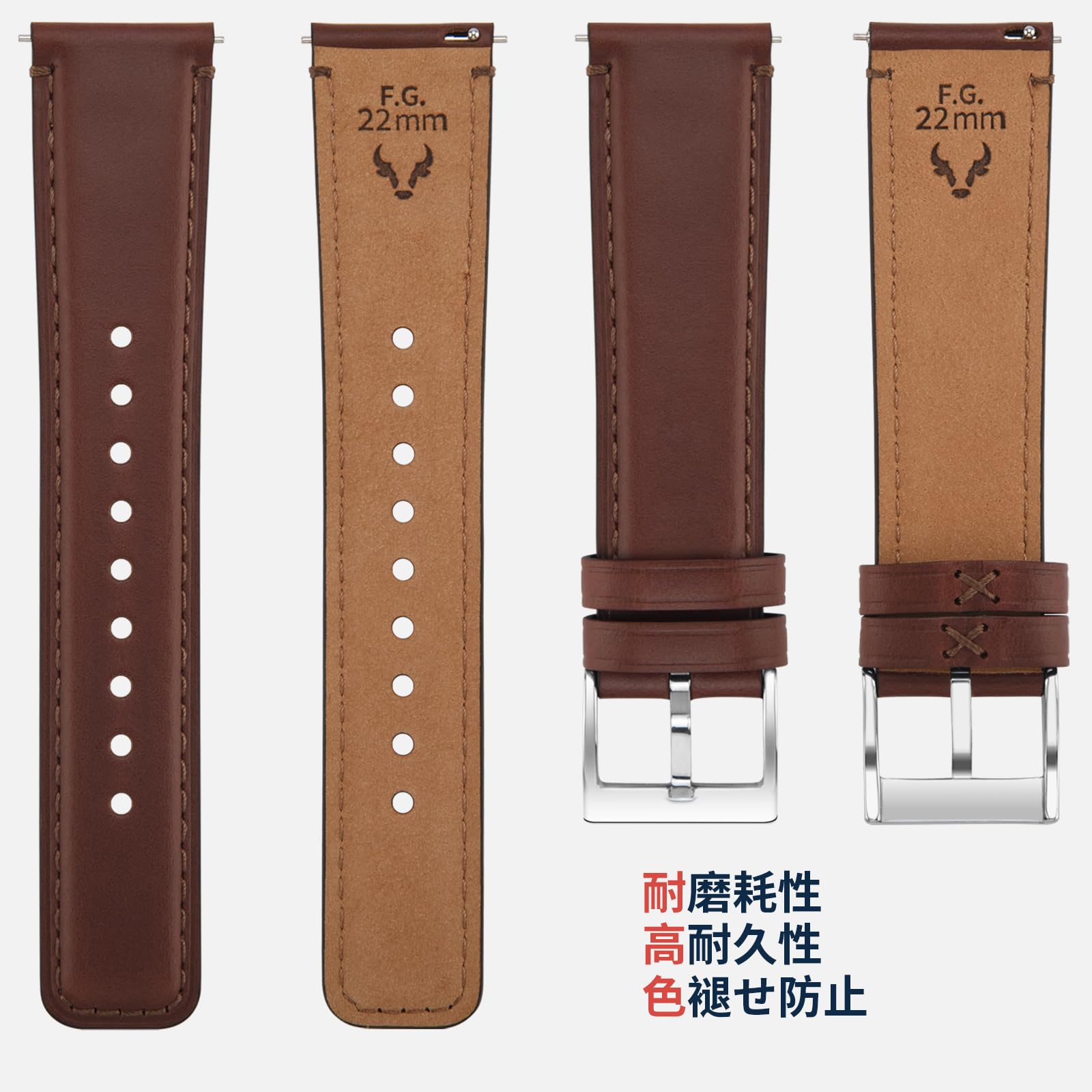Amazon.co.jp: [Fullmosa] 時計バンド 腕時計 ベルト20mm 22mm 18mm