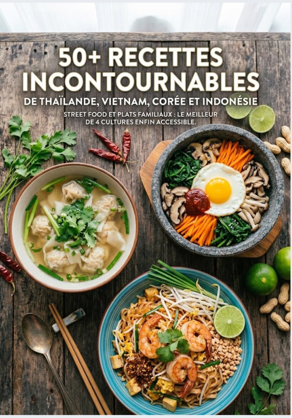 50+ Recettes Incontournables de Thaïlande, Vietnam, Corée et Indonésie: Street food et plats familiaux : Le meilleur de 4 cultures enfin accessible.