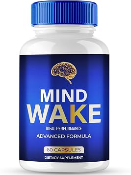 Mind Wake Capsules, Official MindWake Pills Supplement for Brain Health & Memory Support - Maximum Strength, Advanced Formula Nootropic Pills, Premium Mind Wake Health Support Reviews 60 Capsules