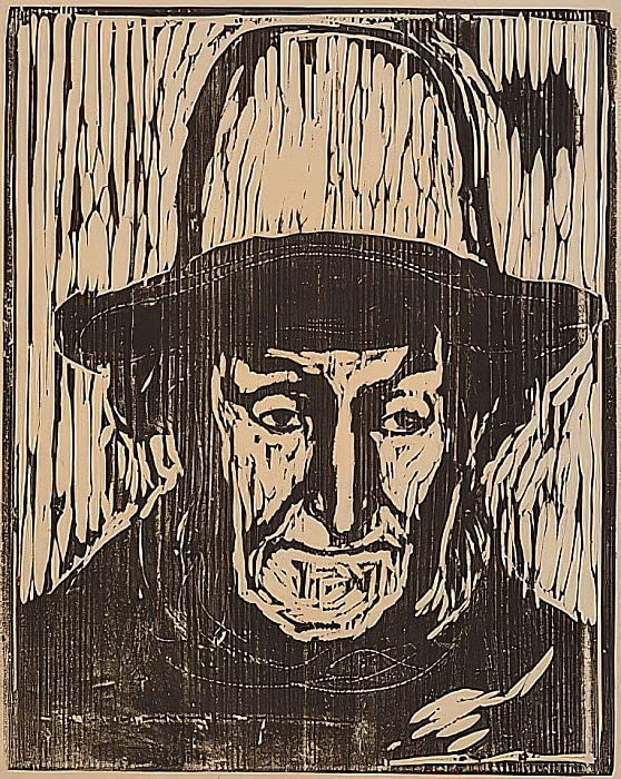 Affiche Toile Edvard Munch Le Vieux Pêcheur pour créer une ambiance artistique au salon