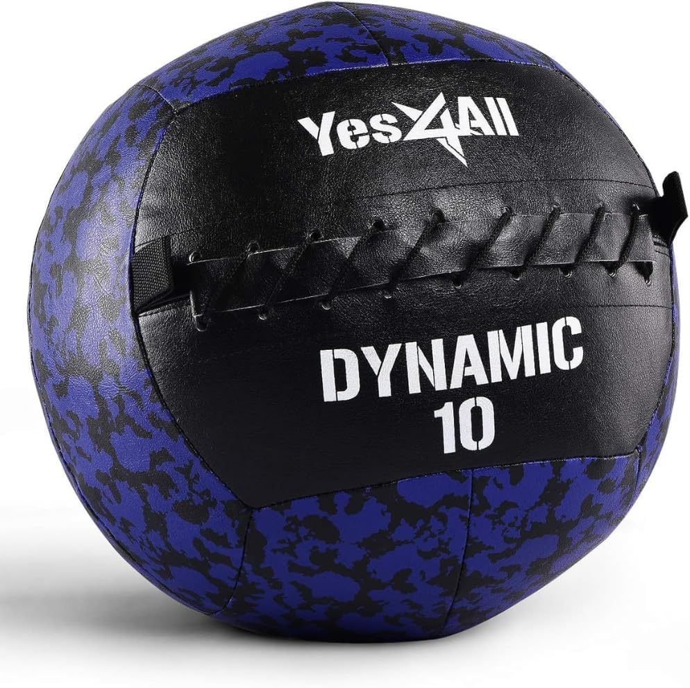 Yes4All ILSS 4 kg Dynamic Wall Ball/Soft Medicine Ball, Wall Med Ball for Full Body Workout and Strength Exercise