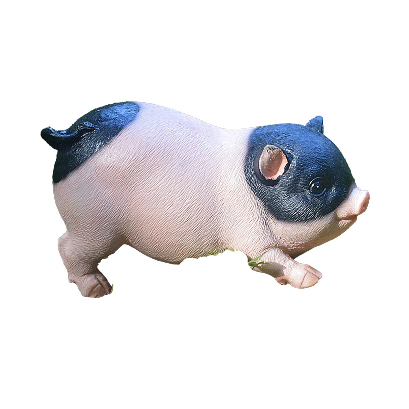 matumou Garden Pig Statue, Outdoor Resin Piggy Ornament, Cute Piglet Sculpture, Farmhouse Decoration for Yard Lawn Patio