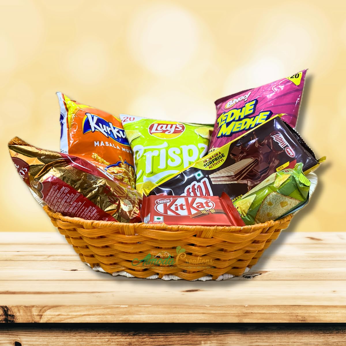 Almoda Creations Diwali, Bhaidooj, Christmas Gift, New Year Gift, Birthday Basket Gift Hamper for All Occassions