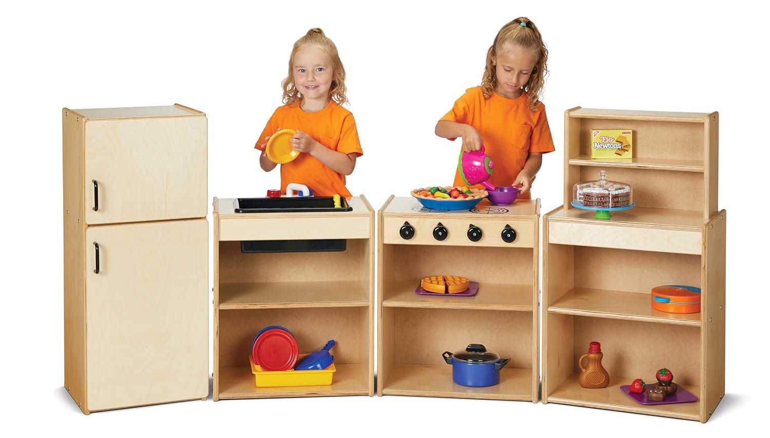 Jonti-Craft Young Time 7083YT Play Kitchen Stove - Kids Wooden Toy Stove