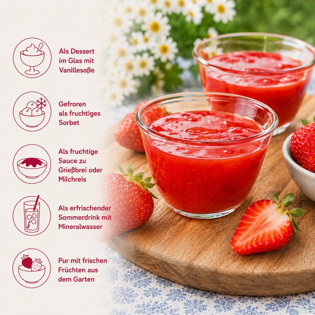 RUF Kaltschale Heidelbeer ohne Kochen, Großpackung, sommerliches Fruchtdessert, Blaubeersuppe, mit Blaubeeren gefriergetrocknet, nur 10 Min Kühlzeit, glutenfrei und vegan, 1x2500g