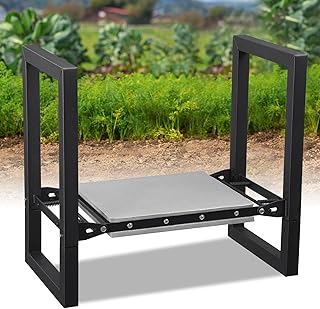 Garden Kneeler and Seat, Foldable Garden Stool 400lbs Heavy Duty, Protects Knees and Back, Ideal for Women, Men, and Seniors Gardeners, Large Size 19"x10.6"x18.5"
