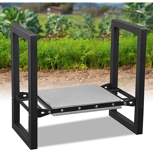 Garden Kneeler and Seat, Foldable Garden Stool 400lbs Heavy Duty, Protects Knees and Back, Ideal for Women, Men, and Seniors Gardeners, Large Size 19"x10.6"x18.5"