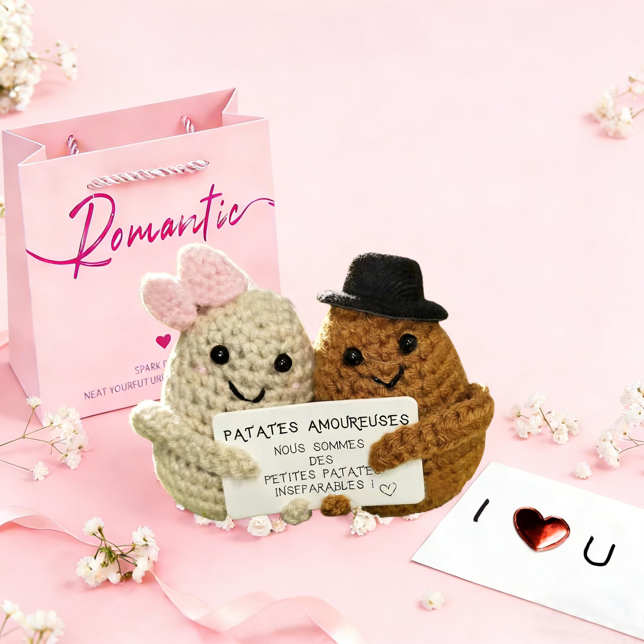 Posoto Love-Filled Couple Gift, Cranberry, 1