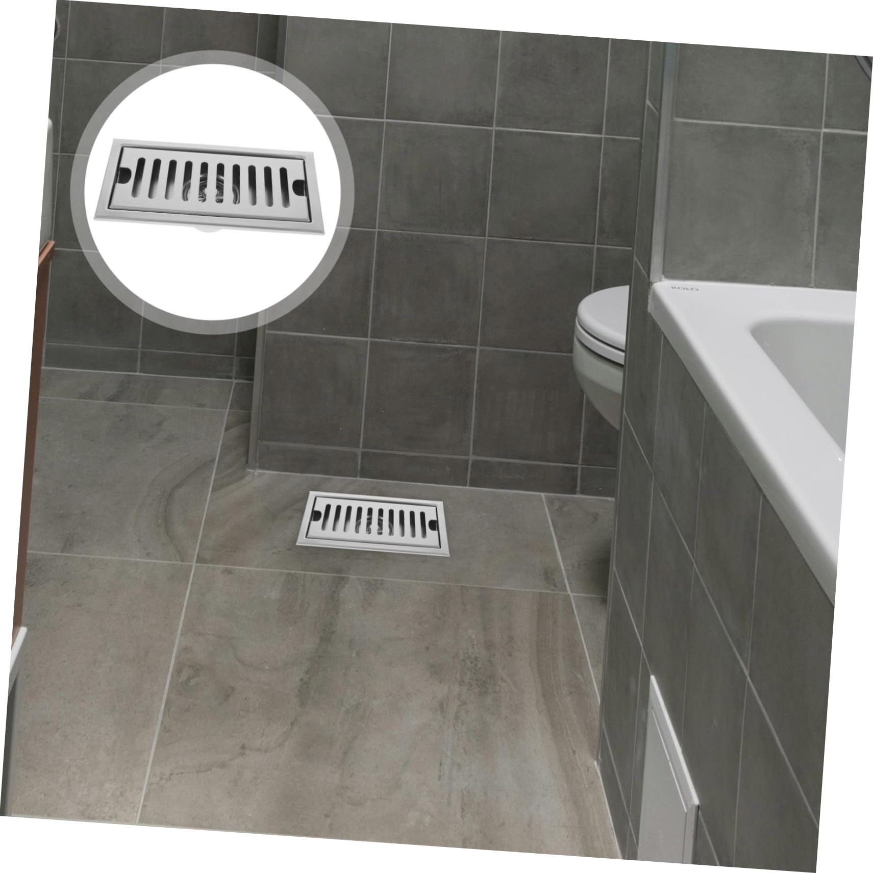 WOONEKY Cubierta de Drenaje Inoxidable Ducha Filtro de Pelo y Residuos Diseño Eficaz para Atascos Baños y Bañeras