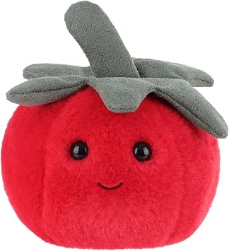 Apricot Lamb Toys Plush Food Red Tomato Soft Stuffed Vegetable for Kids 4