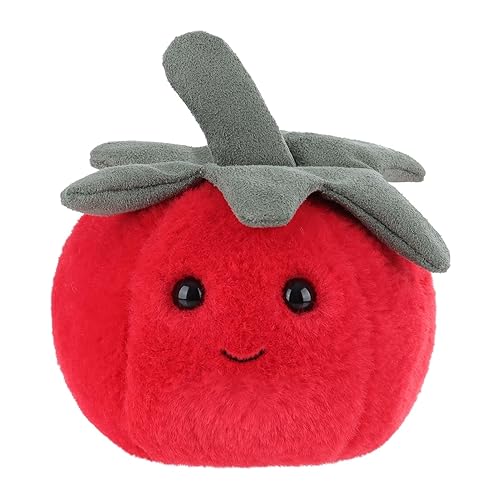 Apricot Lamb Toys Plush Red Fresh Tomato Stuffed Vegetable Soft Cuddly Perfect for Kids 4 Inches
