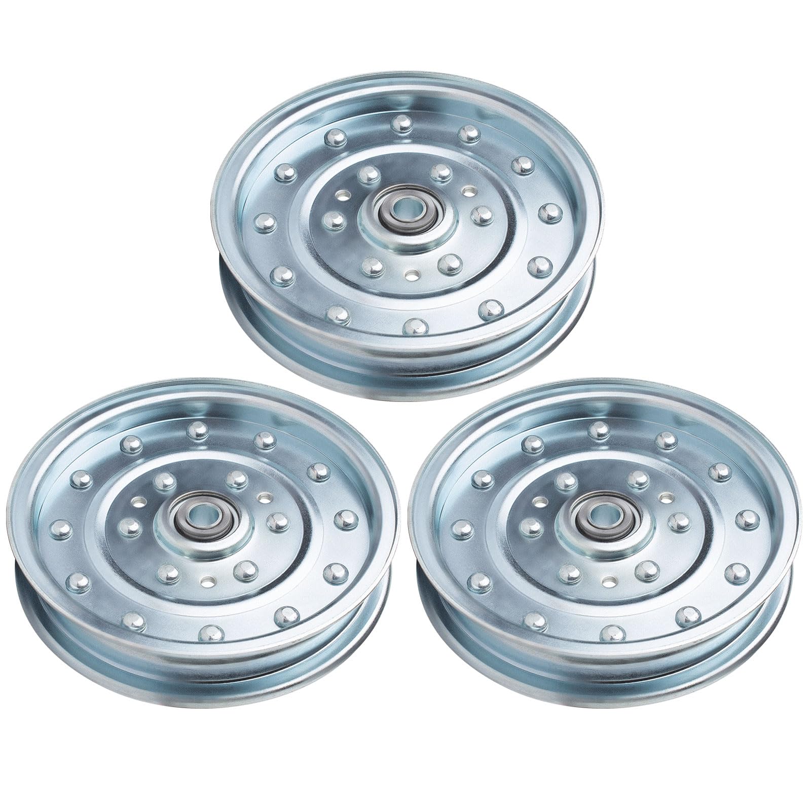 Paquete de 3 poleas tensoras planas 5021976 compatibles con Fer RIS 5102831, 5103800, 5600184, Snap per 5021976, 5103800YP, 5600184SM, 5600184