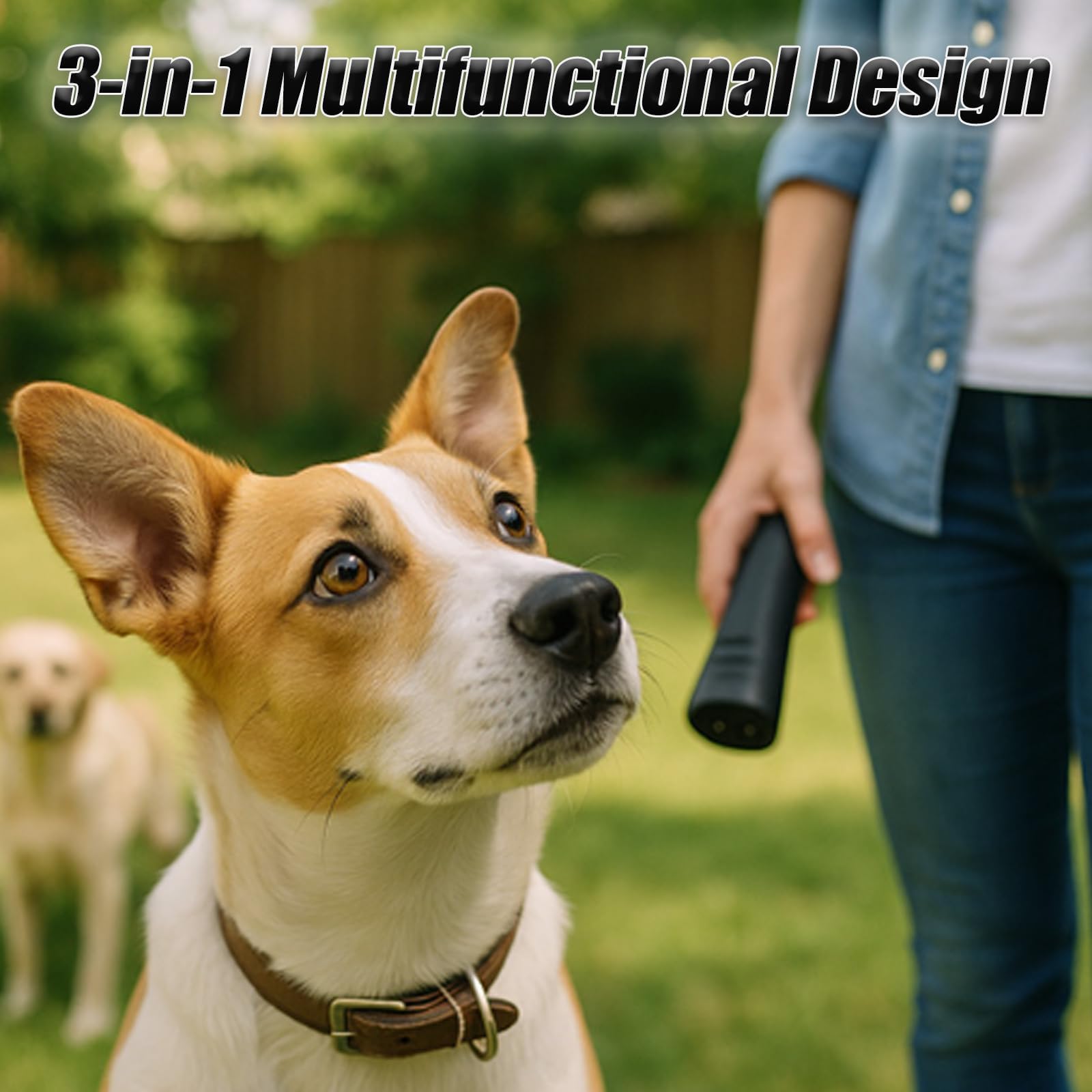 2026 Upgrade Pet Gentle Anti Barking Device with LED Light, Handheld Dog Bark Deterrent, Behavior Training Tool for Indoor and Night Walking (1PC) - 3