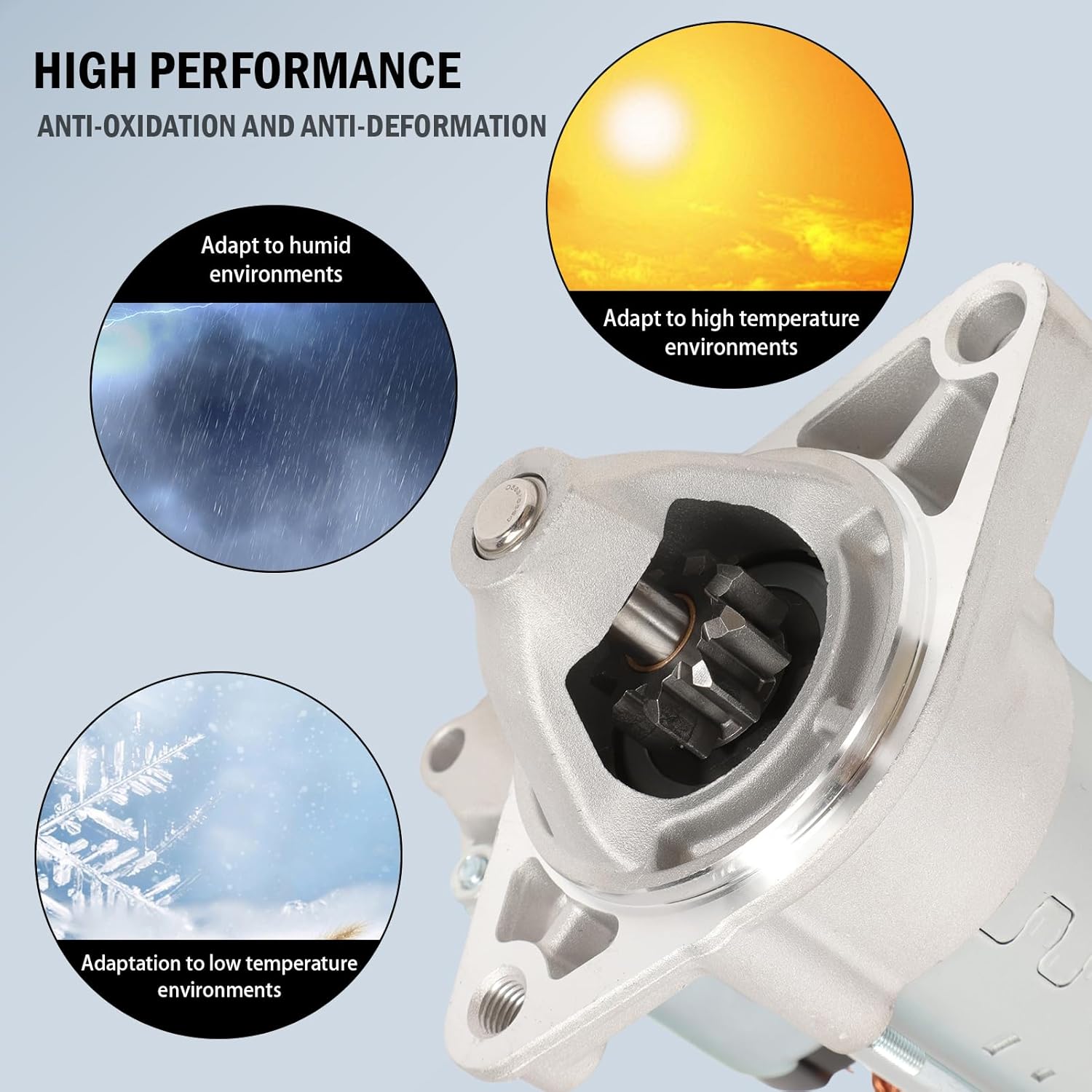 19049 Starter Motor Compatible for Vibe 2009 2010 Starters fit for Corolla 2009-2016 L4 1.8L,12V 1.6KW 9 Teeth Clockwise Replace#19049N 19049R16130 SND0655 28100-37050 28100-37051