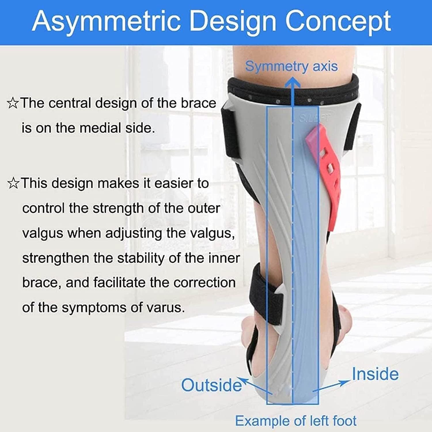 Tobillera para danza, soporte para pie y tobillo, férula para recuperación de lesiones, dolor articular y movimiento de dorsiflexión, izquierda, XL