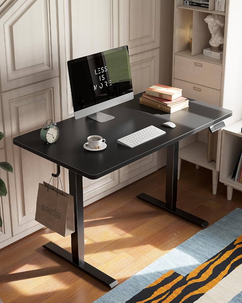 電動昇降デスク120x60cm 高さ72-118cm 未使用 Amazon | FEZIBO 電動 昇降デスク スタンディングデスク 幅120cm