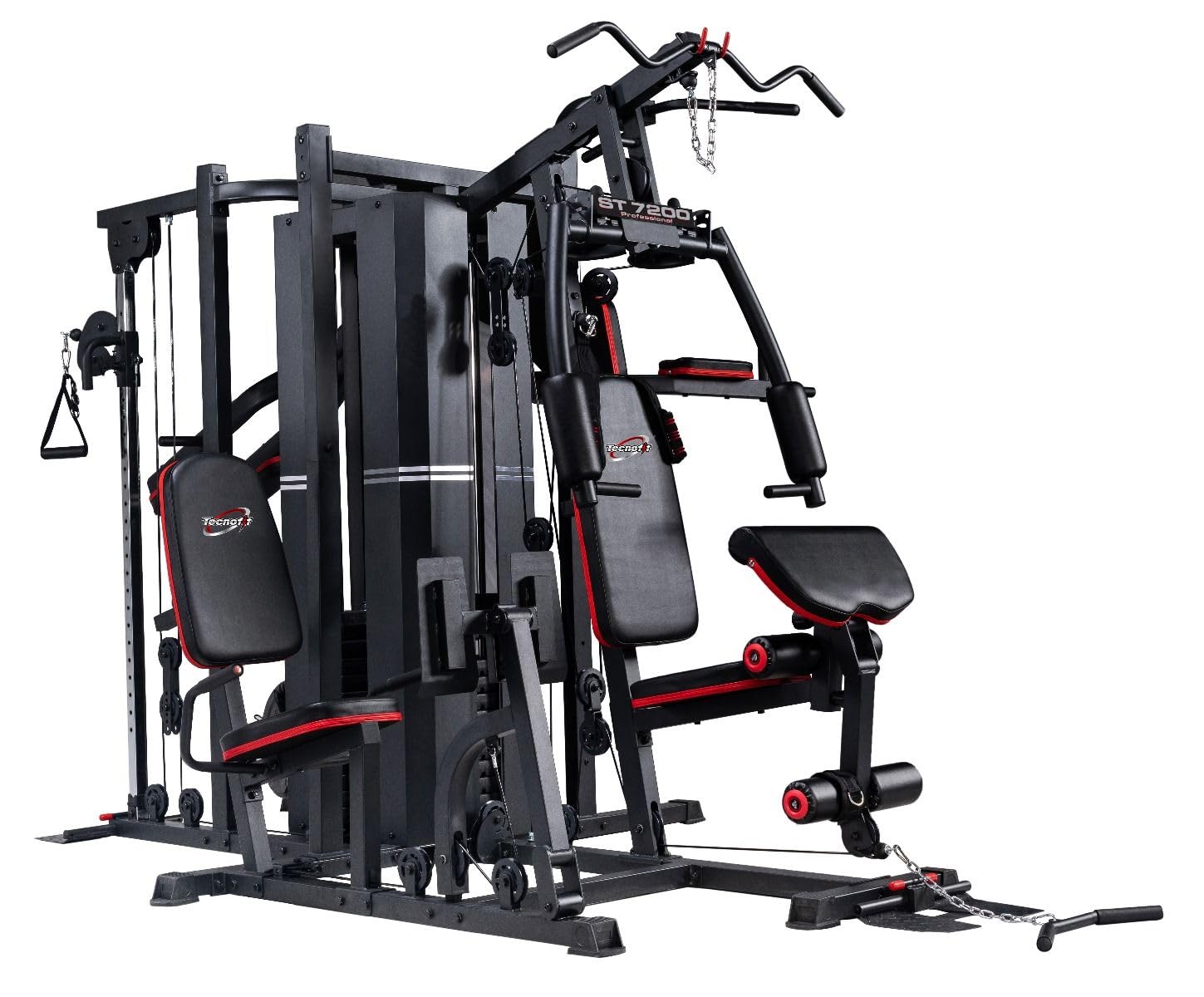 Palestra Multistazione HOME GYM gym ST 7200 Professional con 210 kg pacco pesi e Larry Scott