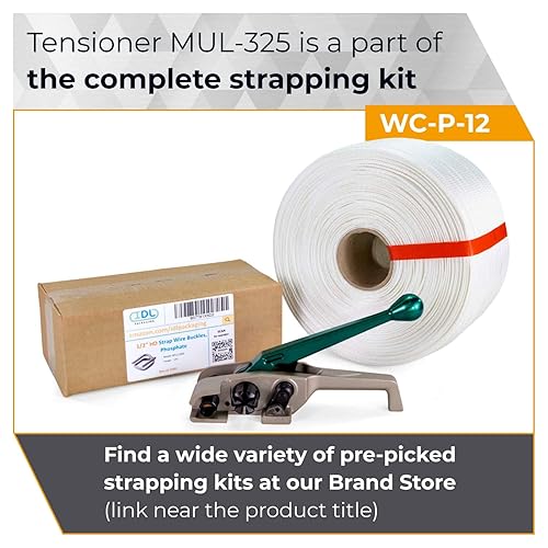 Miniatura 7 de IDL Packaging MUL-325 PRO Tensor resistente para flejes de cables tejidos y compuestos, ancho de correa de hasta 34"