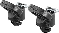 Vista 1 de CURT 60617 Anclajes de cadena de seguridad de cuello de cisne con sistema de disco OEM, 30K, Select Ram 2500, 3500, recubrimiento en polvo negro