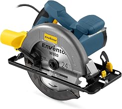 ENVENTOR Electric Circular Saw 1400W, Wired | Circular Saw, 6000RPM, Cutting Depth 62 mm (90°), 48 mm (45°), Pure Copper Motor, for Cutting Wood