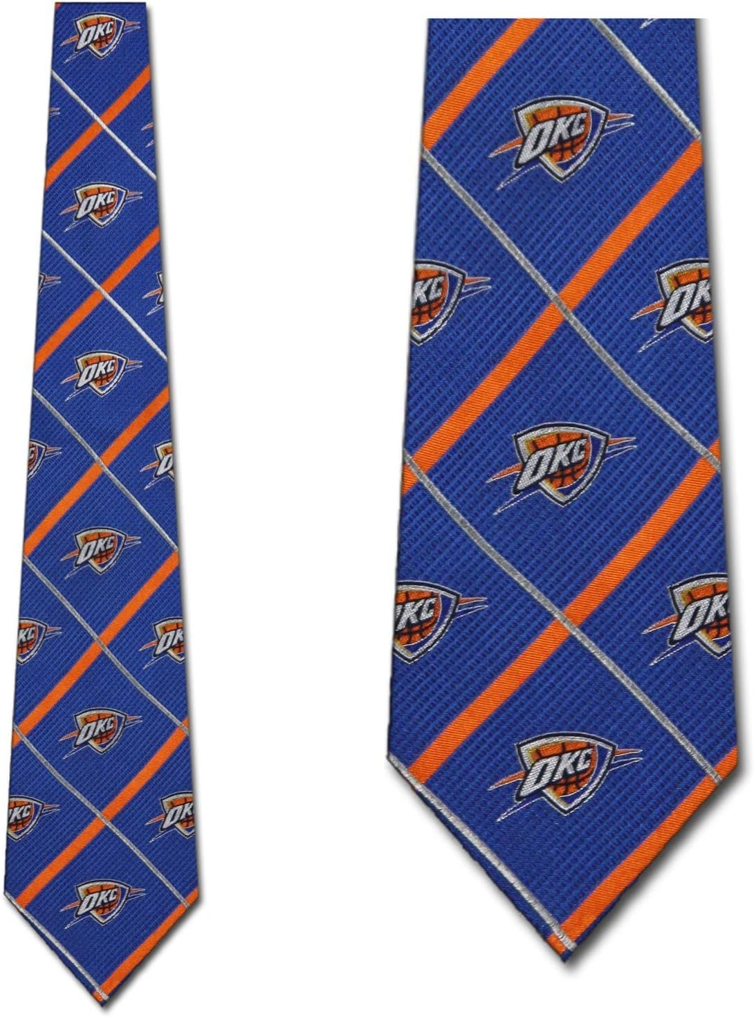 Thunder Ties Silver Oklahoma City Neckties by Eagles Wings