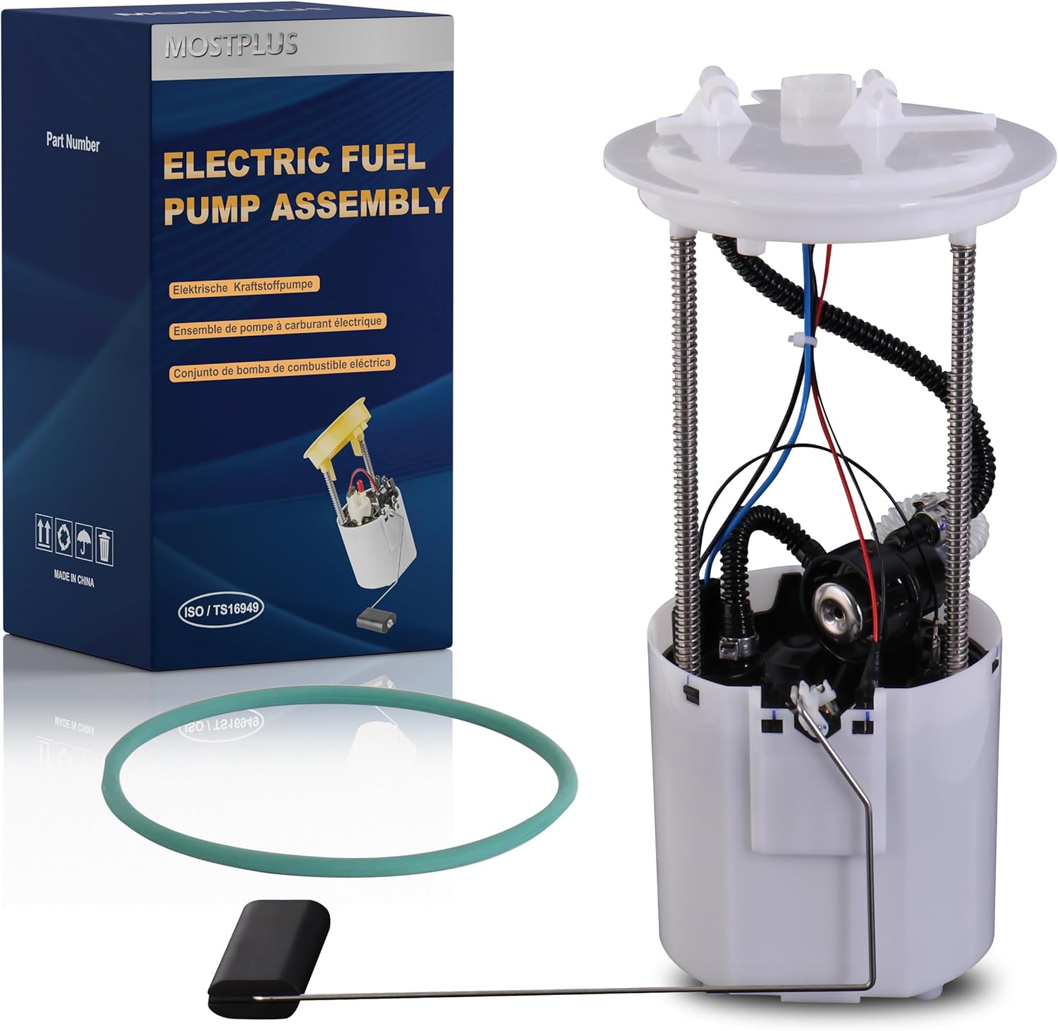 MOSTPLUS Electric Fuel Pump Assembly w/Sending Unit Compatible with 2010-2012 Ford Escape 2010-2011 Mercury Mariner Mazda Tribute V6 3.0L Replace E2554M