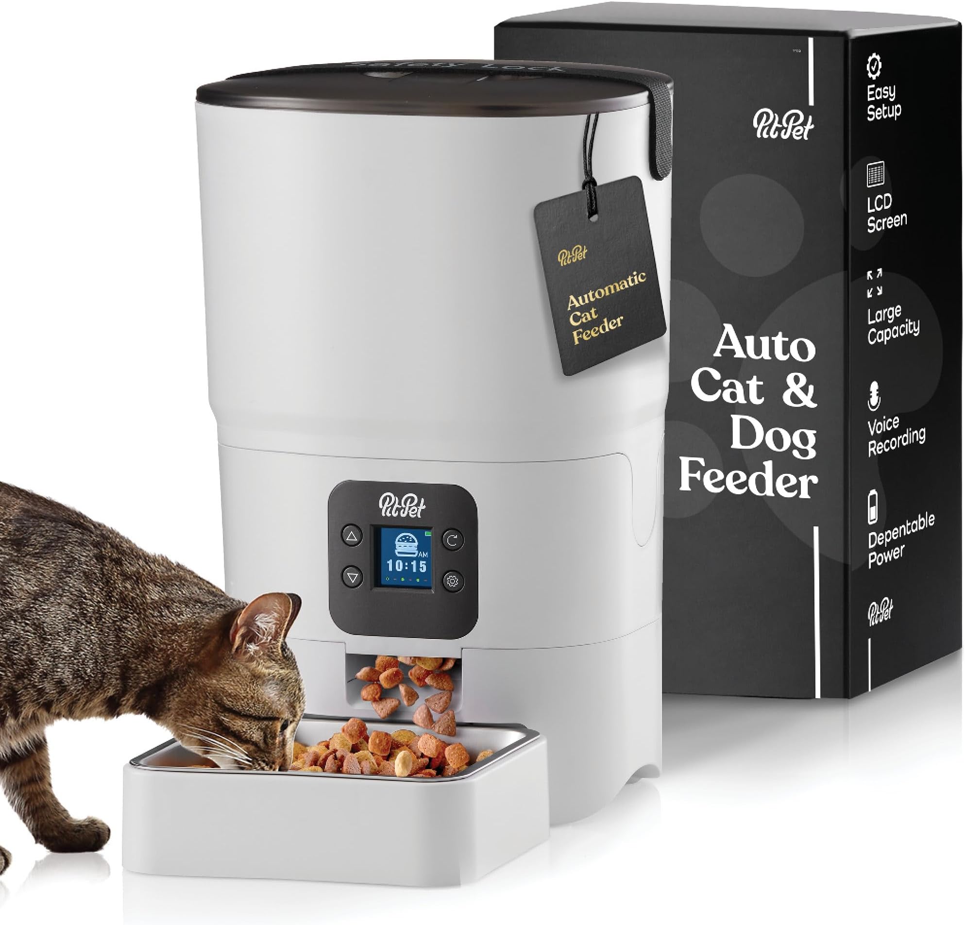 Alimentadores automáticos inteligentes para gatos – Dispensador de ...